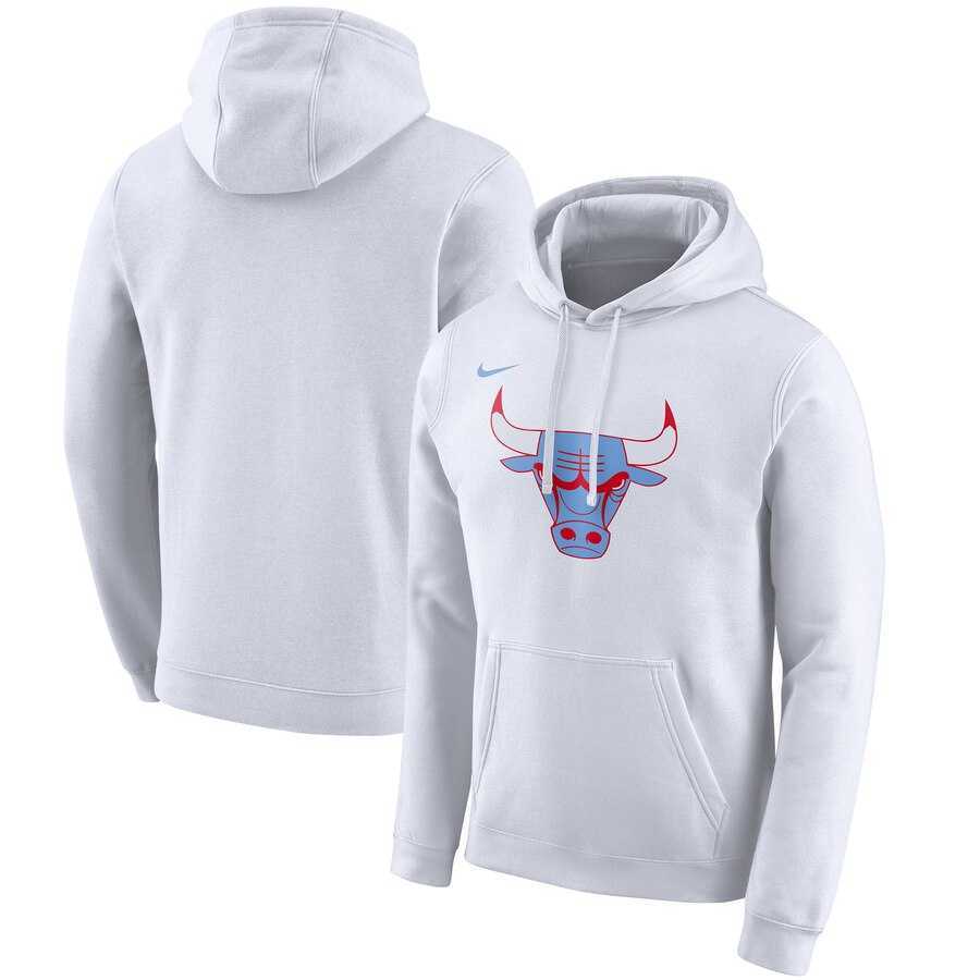 Chicago Bulls Nike 2019-20 City Edition Club Pullover Hoodie White,We sell and wholesale Chicago Bulls Nike 2019-20 City Edition Club Pullover Hoodie White on line form chian!